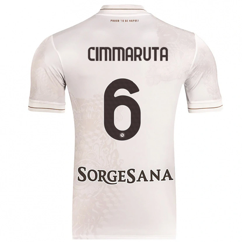 Danxen Uomo Maglia Antonio Cimmaruta #6 Champagne Marrone Kit Gara Away 2025/26 Maglietta