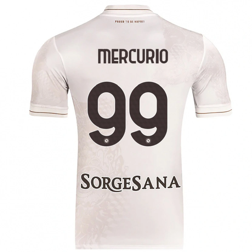 Danxen Uomo Maglia Giovanni Mercurio #99 Champagne Marrone Kit Gara Away 2025/26 Maglietta