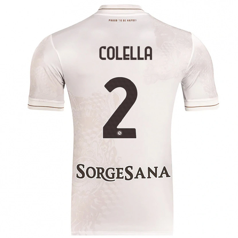 Danxen Uomo Maglia Raffaele Colella #2 Champagne Marrone Kit Gara Away 2025/26 Maglietta