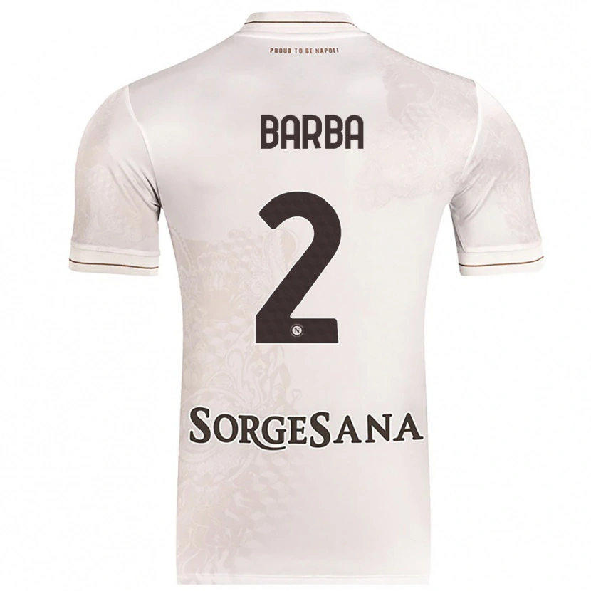 Danxen Uomo Maglia Benedetto Barba #2 Champagne Marrone Kit Gara Away 2025/26 Maglietta