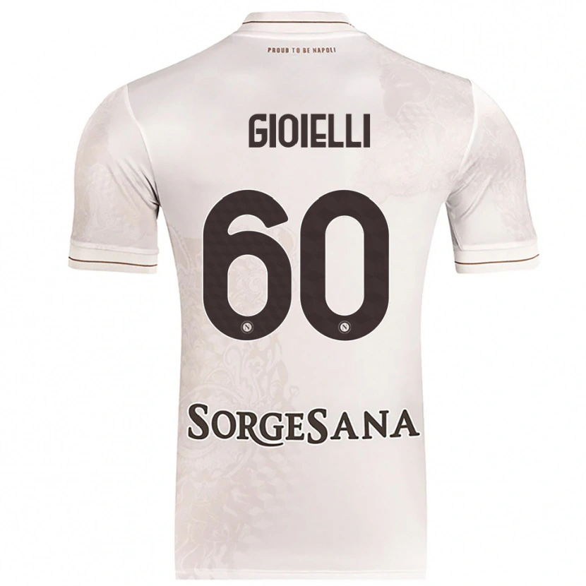 Danxen Uomo Maglia Francesco Gioielli #60 Champagne Marrone Kit Gara Away 2025/26 Maglietta