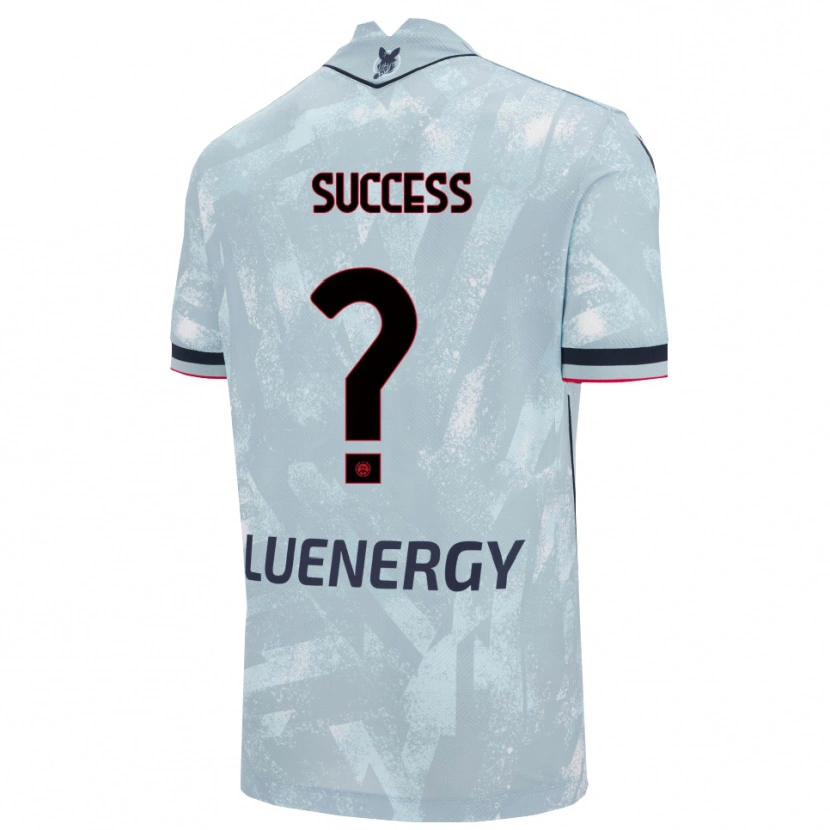 Danxen Uomo Maglia Isaac Success #0 Azzurro Chiaro Nero Kit Gara Away 2025/26 Maglietta