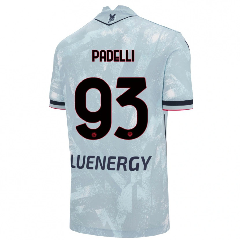Danxen Uomo Maglia Daniele Padelli #93 Azzurro Chiaro Nero Kit Gara Away 2025/26 Maglietta