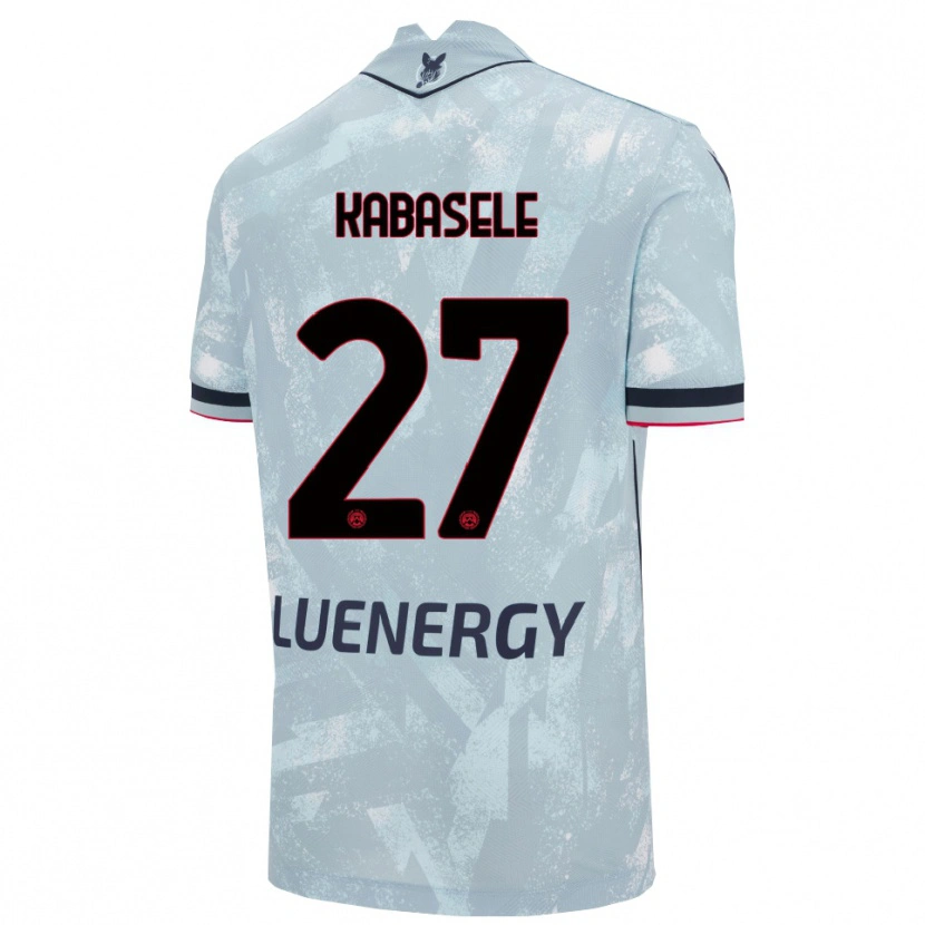 Danxen Uomo Maglia Christian Kabasele #27 Azzurro Chiaro Nero Kit Gara Away 2025/26 Maglietta