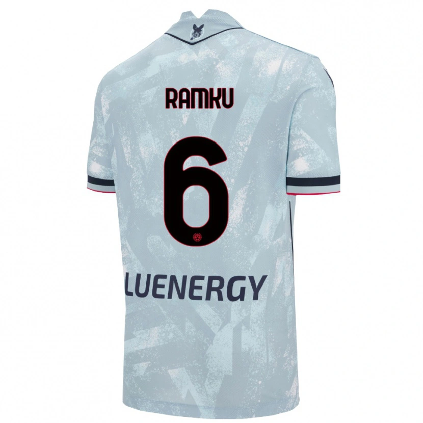 Danxen Uomo Maglia Alex Ramku #6 Azzurro Chiaro Nero Kit Gara Away 2025/26 Maglietta