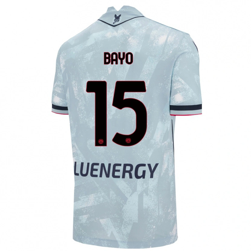 Danxen Uomo Maglia Vakoun Bayo #15 Azzurro Chiaro Nero Kit Gara Away 2025/26 Maglietta