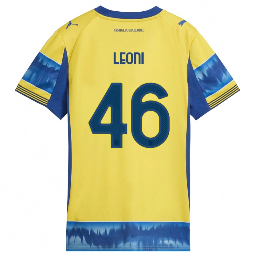 Danxen Uomo Maglia Giovanni Leoni #46 Giallo Blu Kit Gara Away 2025/26 Maglietta
