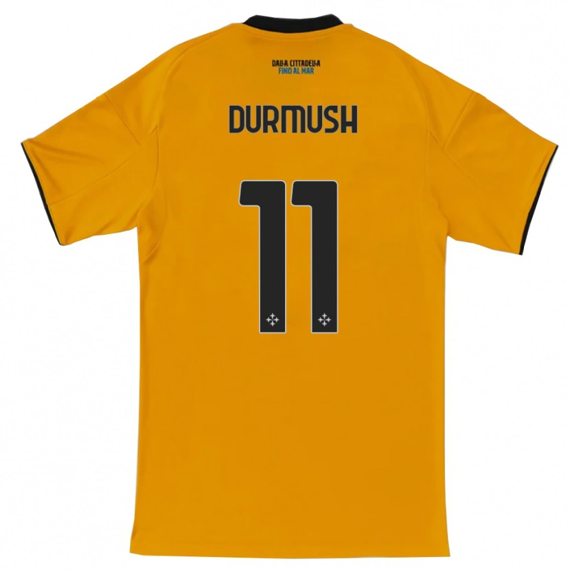 Danxen Uomo Maglia Mert Durmush #11 Arancione Blu Kit Gara Away 2025/26 Maglietta