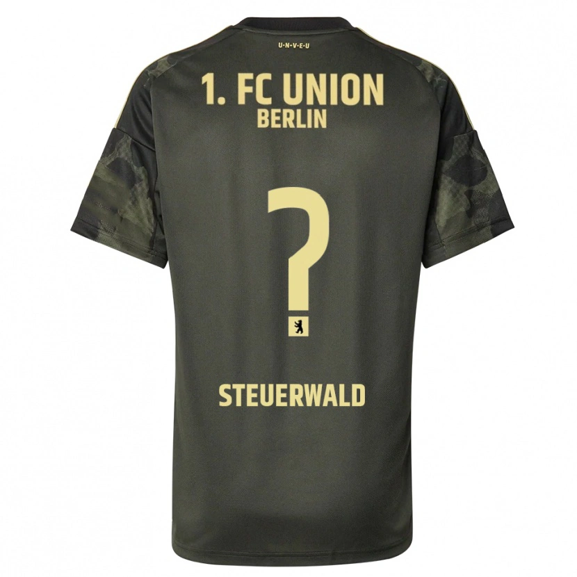 Danxen Uomo Maglia Samantha Steuerwald #0 Verde Scuro Nero Kit Gara Away 2025/26 Maglietta