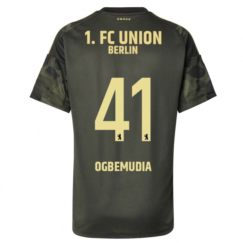 Danxen Uomo Maglia Oluwaseun Ogbemudia #41 Verde Scuro Nero Kit Gara Away 2025/26 Maglietta