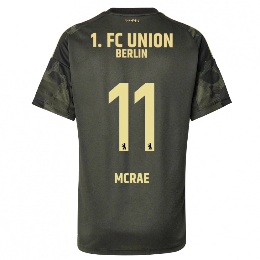 Danxen Uomo Maglia Dylan Mcrae #11 Verde Scuro Nero Kit Gara Away 2025/26 Maglietta