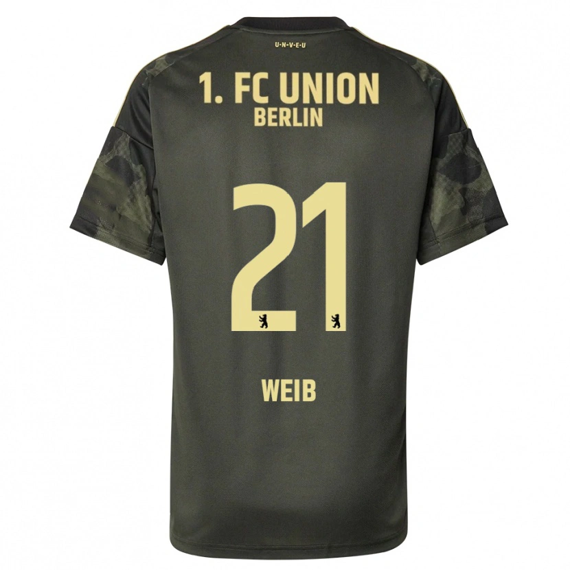 Danxen Uomo Maglia Anna Weiß #21 Verde Scuro Nero Kit Gara Away 2025/26 Maglietta