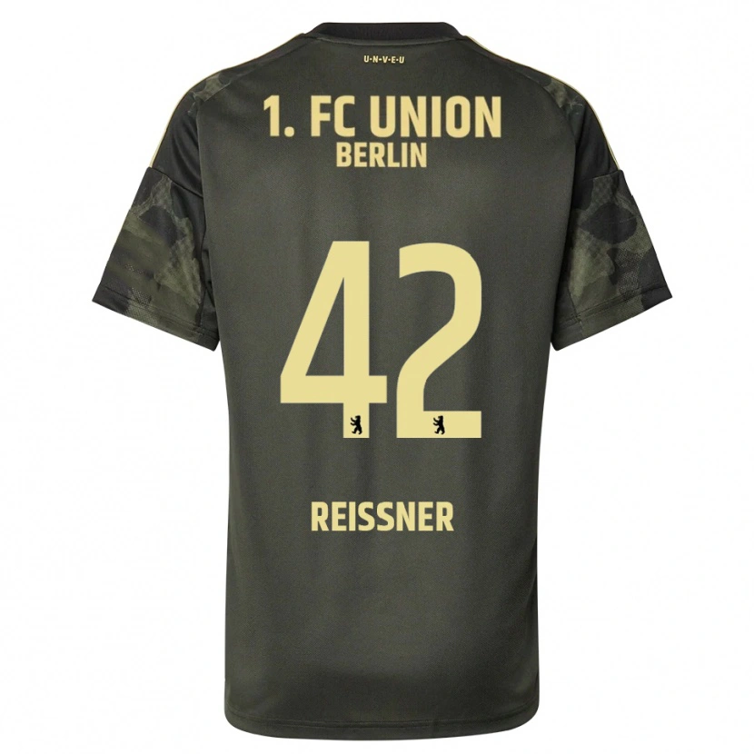 Danxen Uomo Maglia Naika Reissner #42 Verde Scuro Nero Kit Gara Away 2025/26 Maglietta