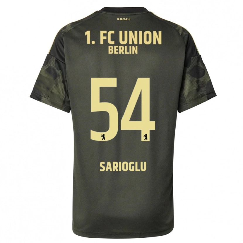 Danxen Uomo Maglia Defne Sarıoğlu #54 Verde Scuro Nero Kit Gara Away 2025/26 Maglietta