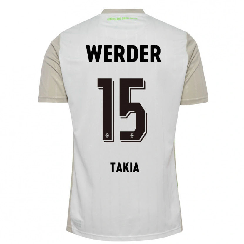 Danxen Uomo Maglia Toirik Onlam Takia #15 Bianco Nero Kit Gara Away 2025/26 Maglietta