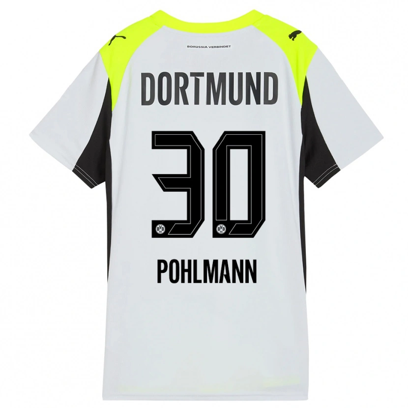 Danxen Uomo Maglia Ole Pohlmann #30 Giallo Fluorescente Kit Gara Away 2025/26 Maglietta