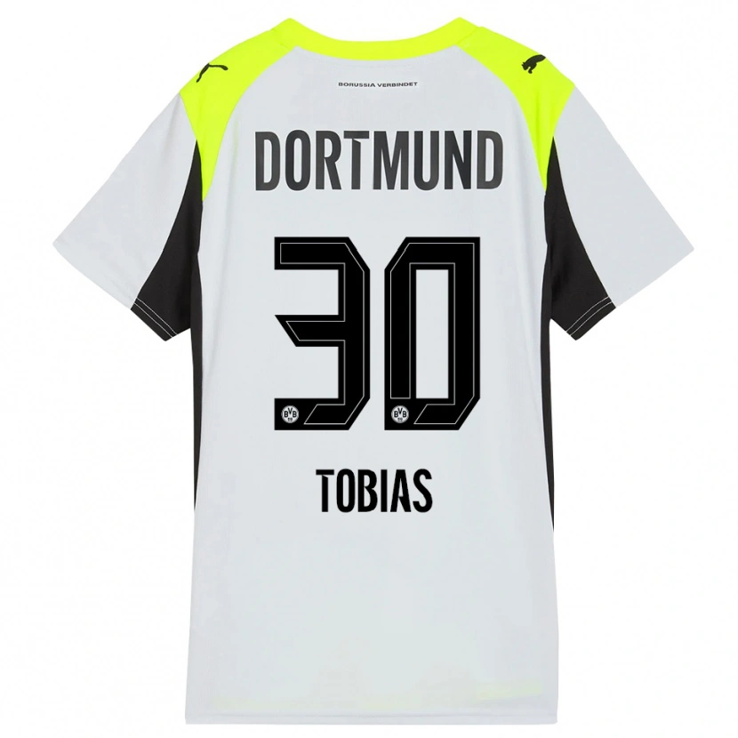 Danxen Uomo Maglia Vogt Tobias #30 Giallo Fluorescente Kit Gara Away 2025/26 Maglietta
