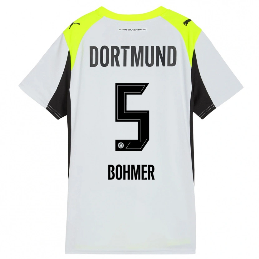 Danxen Uomo Maglia Tim Bohmer #5 Giallo Fluorescente Kit Gara Away 2025/26 Maglietta