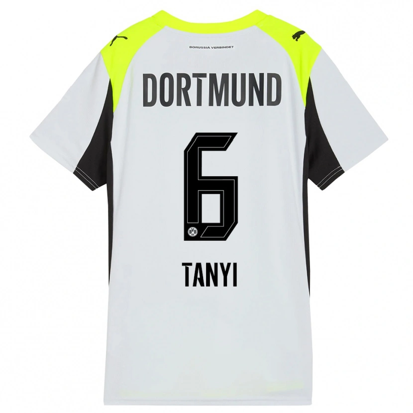 Danxen Uomo Maglia Paul Tanyi #6 Giallo Fluorescente Kit Gara Away 2025/26 Maglietta