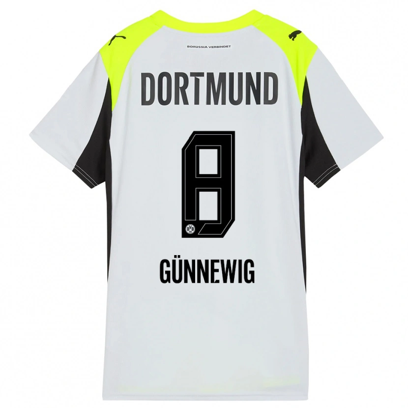 Danxen Uomo Maglia Noreen Günnewig #8 Giallo Fluorescente Kit Gara Away 2025/26 Maglietta