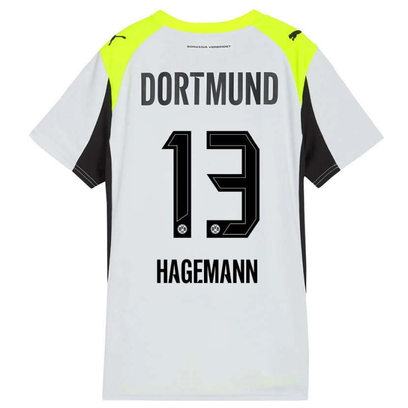 Danxen Uomo Maglia Keron Hagemann #13 Giallo Fluorescente Kit Gara Away 2025/26 Maglietta
