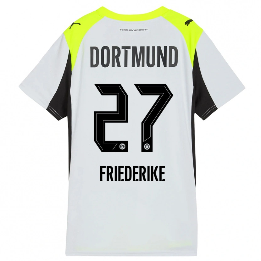 Danxen Uomo Maglia Burczik Friederike #27 Giallo Fluorescente Kit Gara Away 2025/26 Maglietta