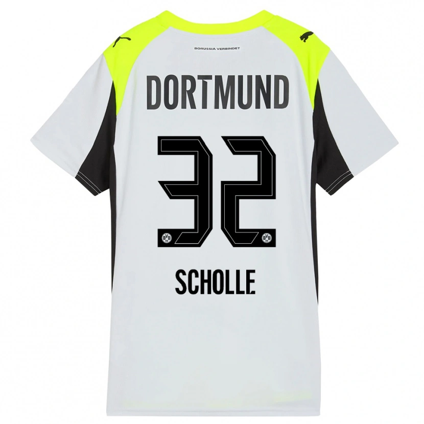 Danxen Uomo Maglia Mia Scholle #32 Giallo Fluorescente Kit Gara Away 2025/26 Maglietta