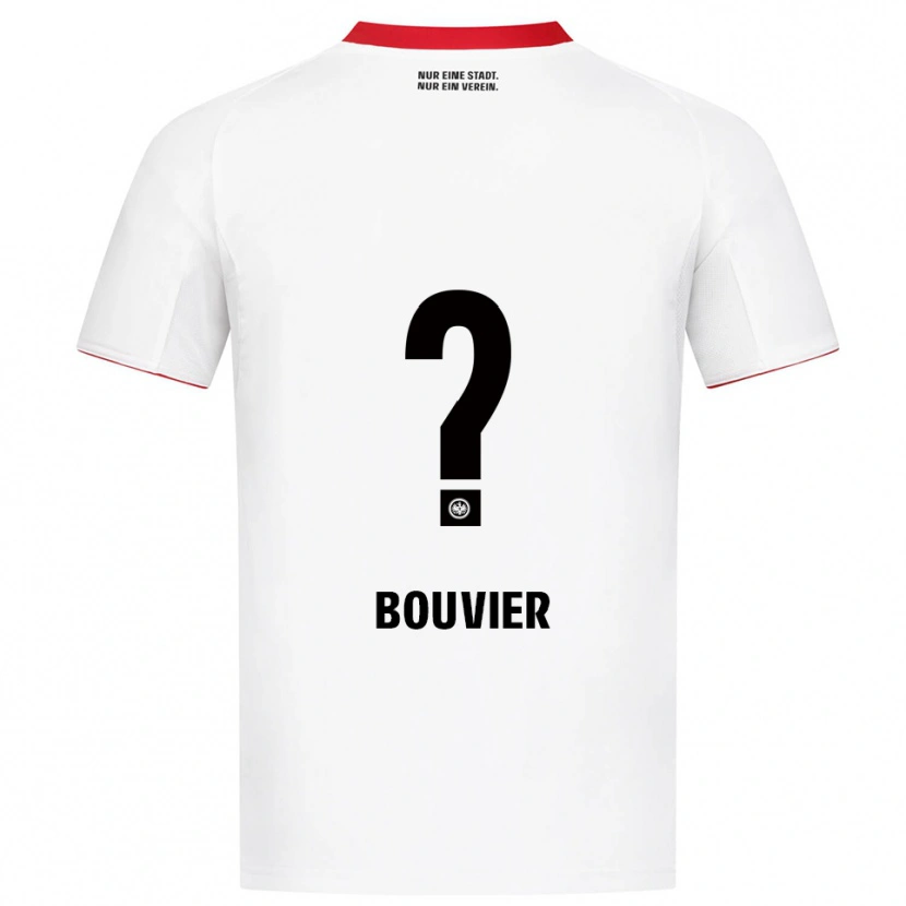 Danxen Uomo Maglia Marcello Bouvier #0 Bianco Rosso Kit Gara Away 2025/26 Maglietta