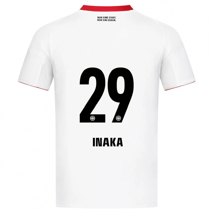 Danxen Uomo Maglia Arthur Inaka #29 Bianco Rosso Kit Gara Away 2025/26 Maglietta