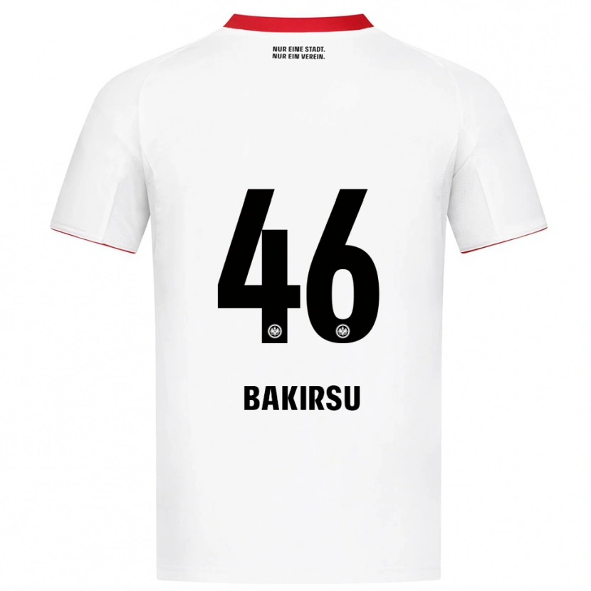 Danxen Uomo Maglia Hüseyin Bakirsu #46 Bianco Rosso Kit Gara Away 2025/26 Maglietta