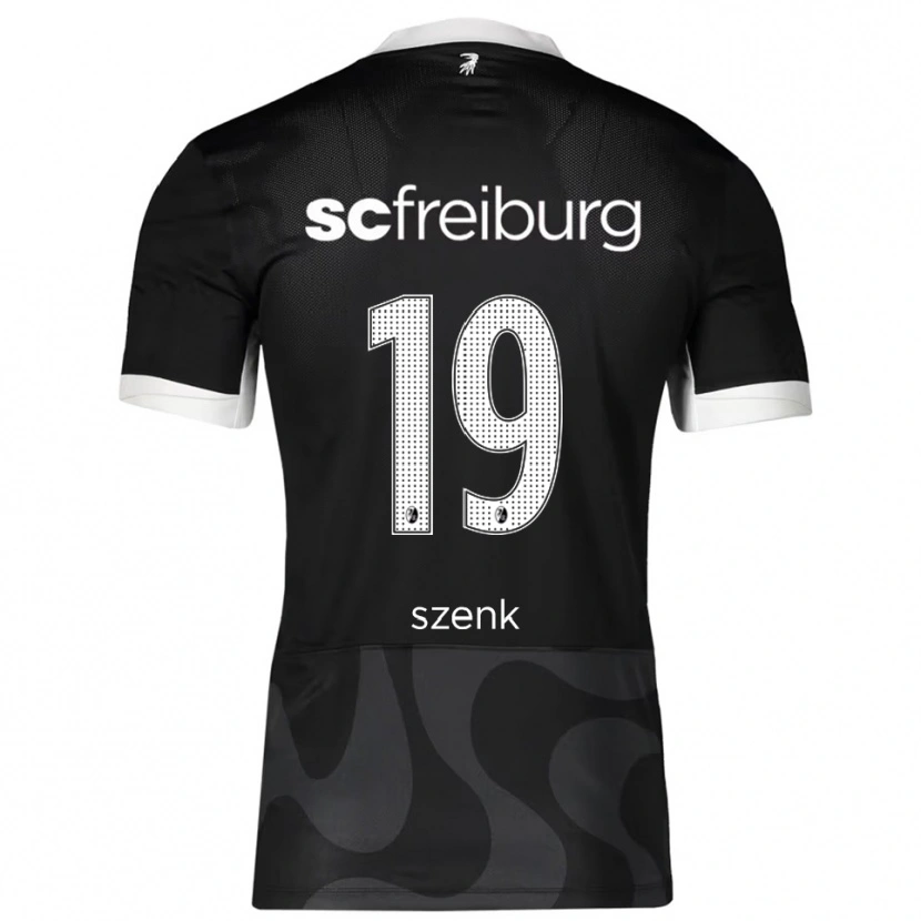 Danxen Uomo Maglia Nia Szenk #19 Nero Bianco Kit Gara Away 2025/26 Maglietta