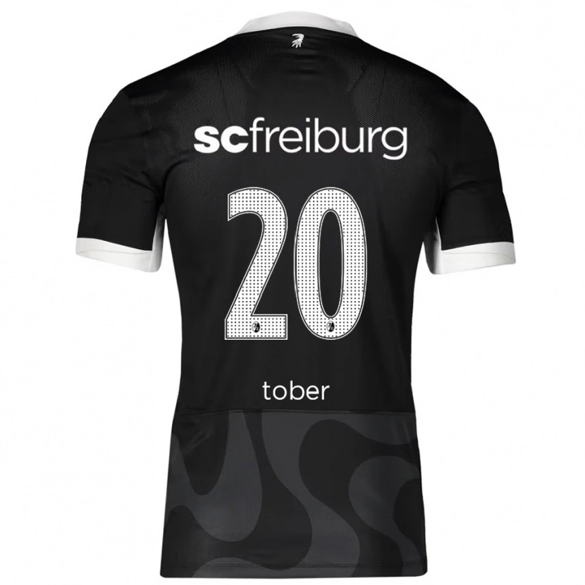 Danxen Uomo Maglia Louis Tober #20 Nero Bianco Kit Gara Away 2025/26 Maglietta