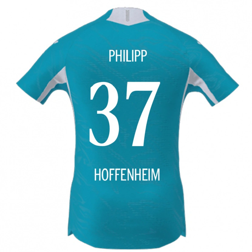 Danxen Uomo Maglia Luca Philipp #37 Azzurro Kit Gara Away 2025/26 Maglietta