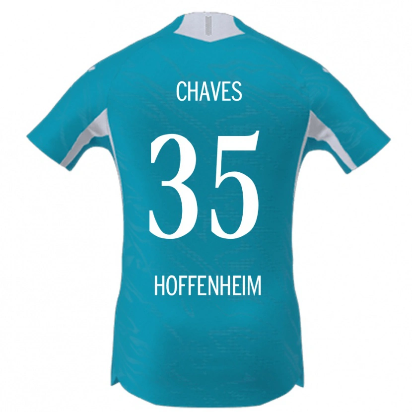 Danxen Uomo Maglia Arthur Chaves #35 Azzurro Kit Gara Away 2025/26 Maglietta