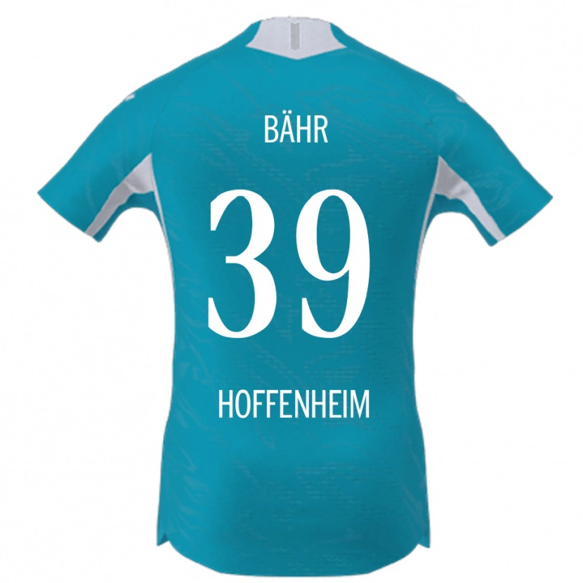 Danxen Uomo Maglia Florian Bähr #39 Azzurro Kit Gara Away 2025/26 Maglietta