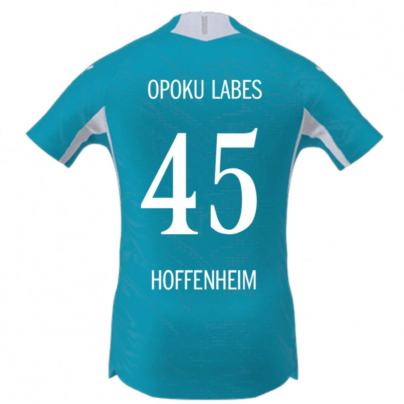 Danxen Uomo Maglia Ben Opoku Labes #45 Azzurro Kit Gara Away 2025/26 Maglietta