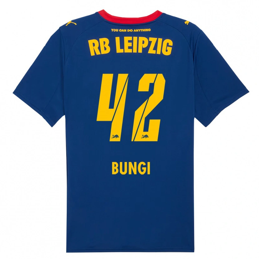 Danxen Uomo Maglia Joyeux Masanka Bungi #42 Blu Navy Rosso Kit Gara Away 2025/26 Maglietta