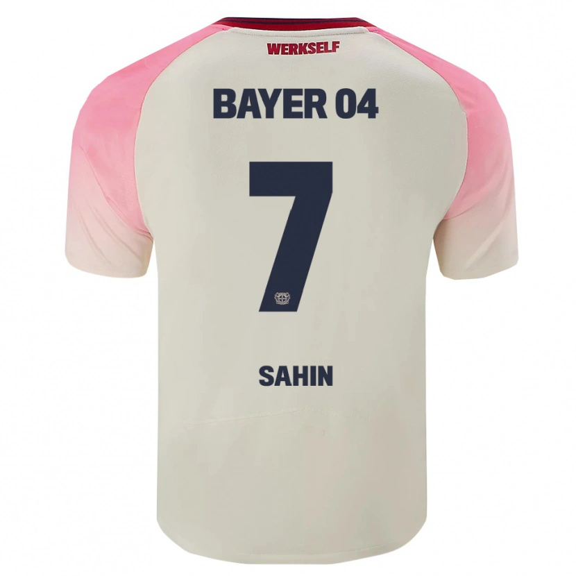 Danxen Uomo Maglia Batuhan Sahin #7 Rosa Bianco Sporco Kit Gara Away 2025/26 Maglietta