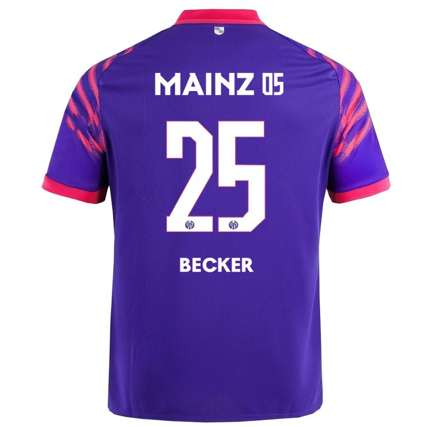 Danxen Uomo Maglia Kathrin Becker #25 Blu Navy Rosa Kit Gara Away 2025/26 Maglietta