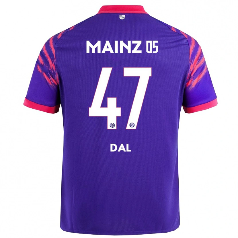 Danxen Uomo Maglia Maxim Dal #47 Blu Navy Rosa Kit Gara Away 2025/26 Maglietta