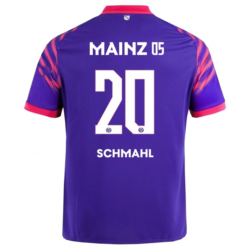 Danxen Uomo Maglia Laura Schmahl #20 Blu Navy Rosa Kit Gara Away 2025/26 Maglietta