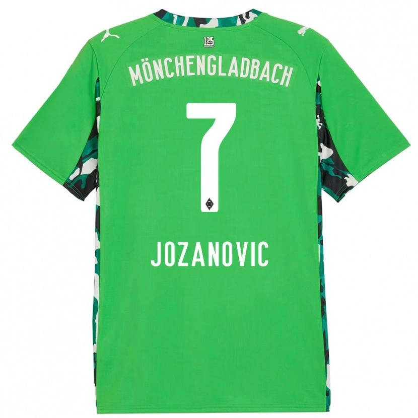 Danxen Uomo Maglia Antonio Jozanovic #7 Verde Nero Kit Gara Away 2025/26 Maglietta