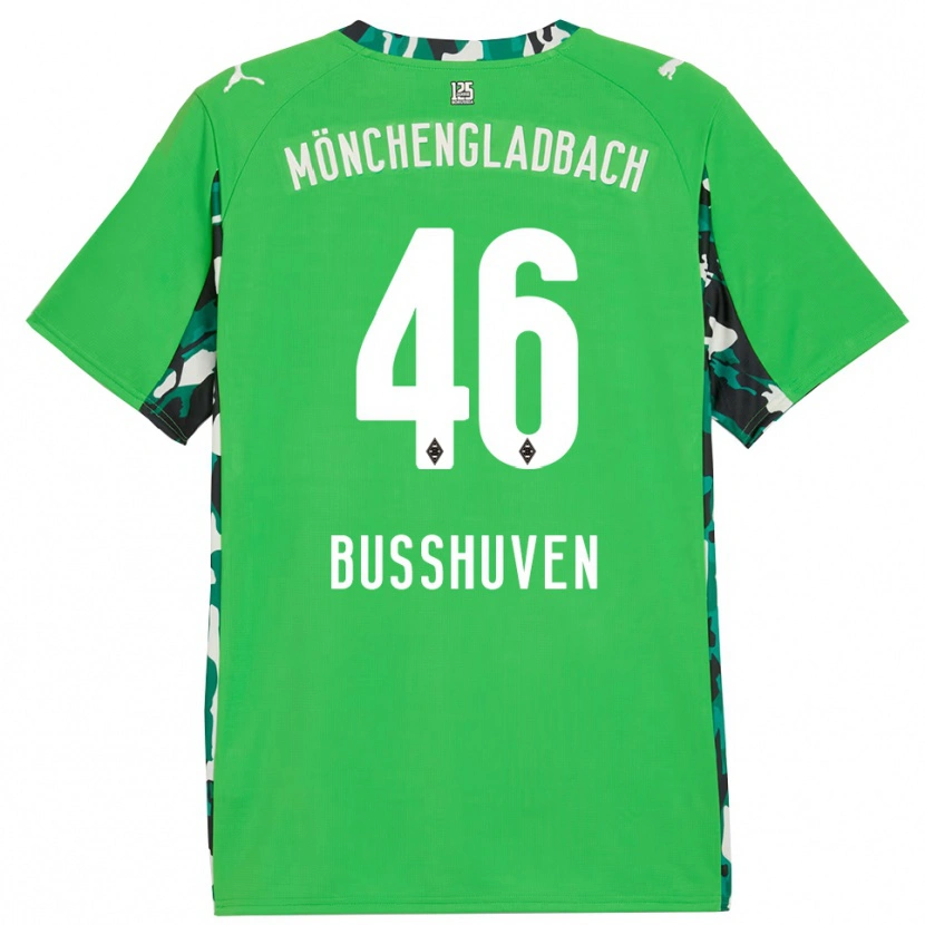 Danxen Uomo Maglia Alina Busshuven #46 Verde Nero Kit Gara Away 2025/26 Maglietta