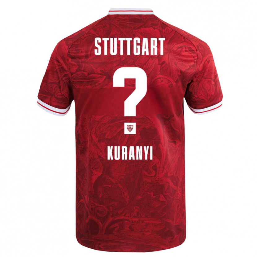 Danxen Uomo Maglia Karlo Kuranyi #0 Rosso Nero Kit Gara Away 2025/26 Maglietta
