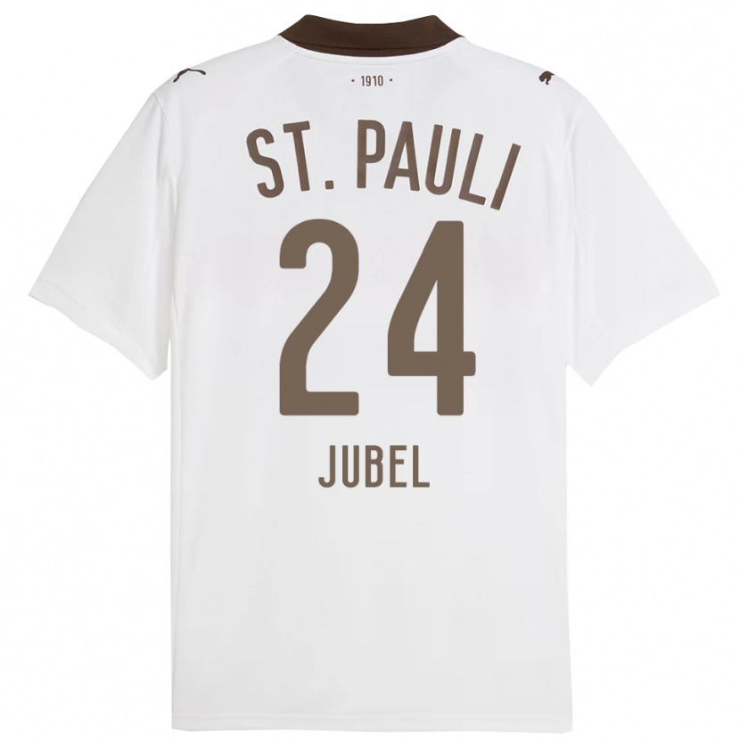 Danxen Uomo Maglia Lina Jubel #24 Bianco Rosso Kit Gara Away 2025/26 Maglietta