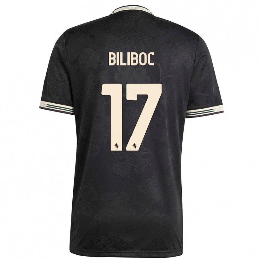 Danxen Uomo Maglia Lorenzo Biliboc #17 Nero Bianco Verde Kit Gara Third 2025/26 Maglietta