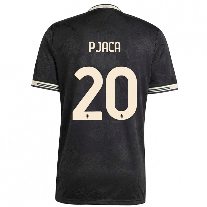 Danxen Uomo Maglia Marko Pjaca #20 Nero Bianco Verde Kit Gara Third 2025/26 Maglietta