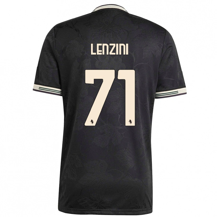 Danxen Uomo Maglia Martina Lenzini #71 Nero Bianco Verde Kit Gara Third 2025/26 Maglietta