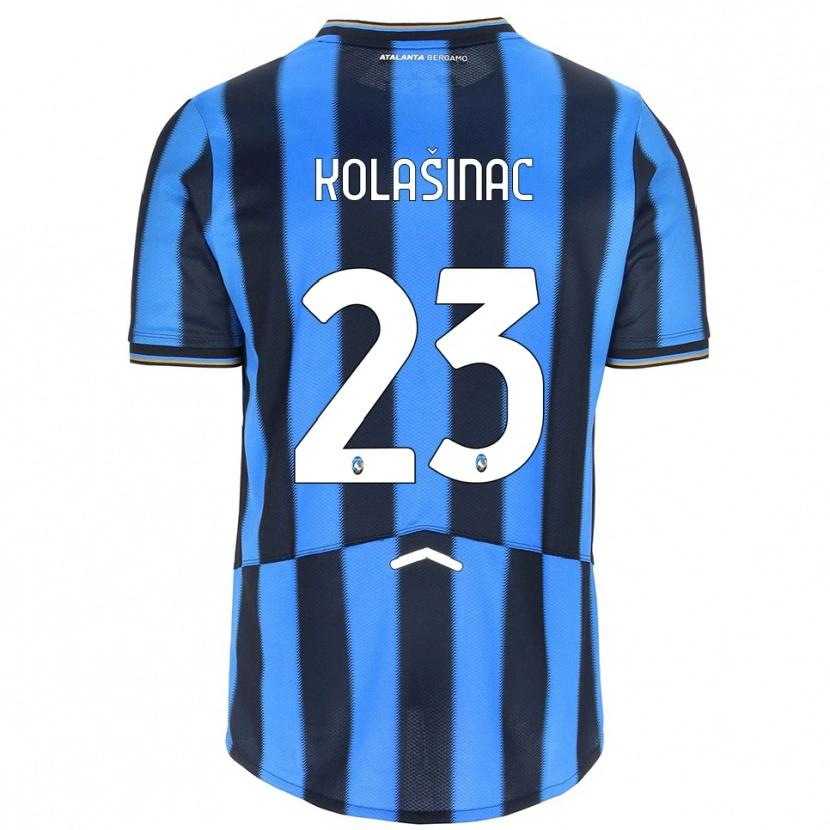Danxen Donna Maglia Sead Kolasinac #23 Azzurro Nero Kit Gara Home 2025/26 Maglietta