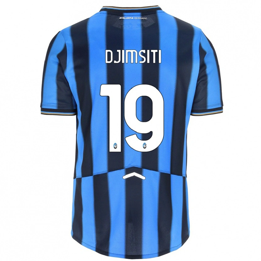 Danxen Donna Maglia Berat Djimsiti #19 Azzurro Nero Kit Gara Home 2025/26 Maglietta